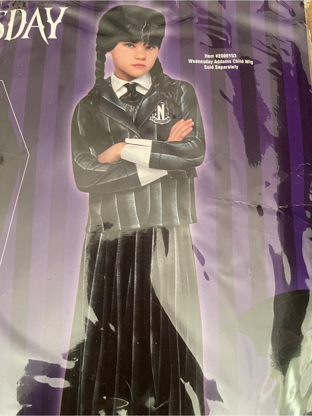 Wednesday Girls School Uniform Costume Addams Family a11 - Picture 2 of 6